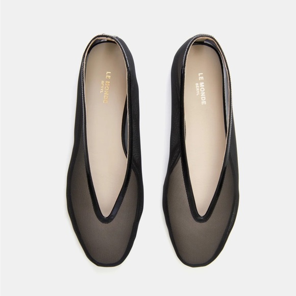 Le Monde Beryl Shoes - Le Monde Beryl Luna Slipper ballet flats in Black Mesh